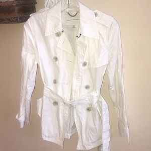 Banana Republic white trench coat